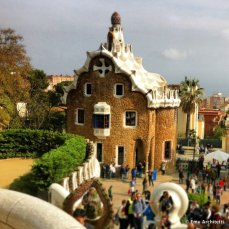Parco Guell by Gaudi, Barcelona - guard houses